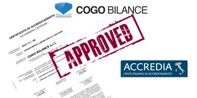 Cogo Bilance  ISO 17025 accreditation.