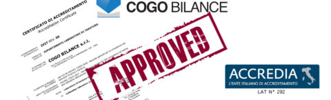 Cogo Bilance ISO 17025 accreditation.